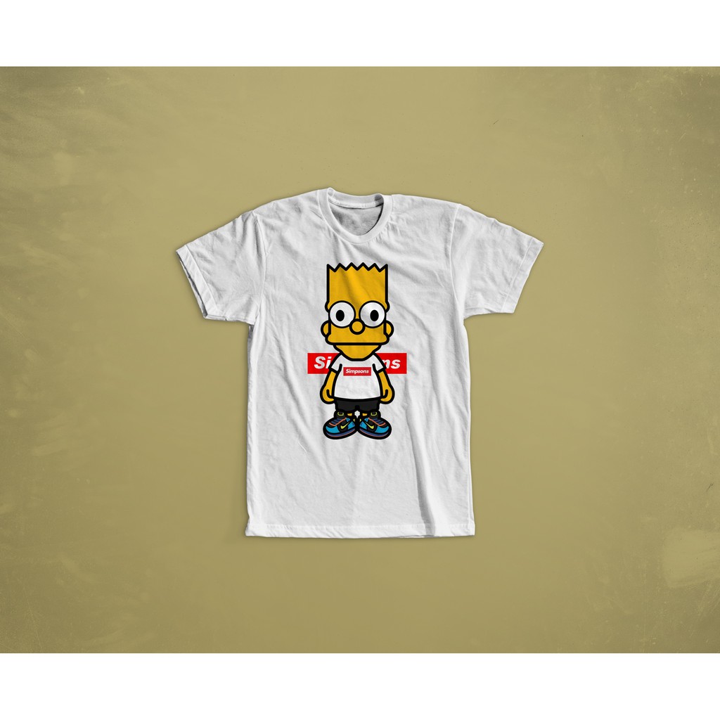 KAOS BAJU TSHIRT COMBED 30S SIMPSONS SUPREME KODE A1