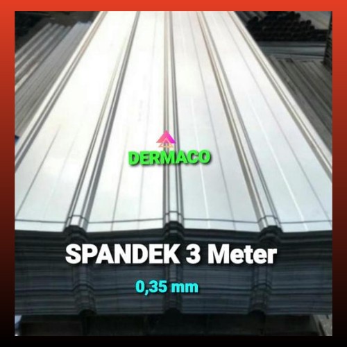 SPANDEK 3 M x 0,35 mm / ROOFDECK / ATAP BAJA SPANDEK / SPANDECK