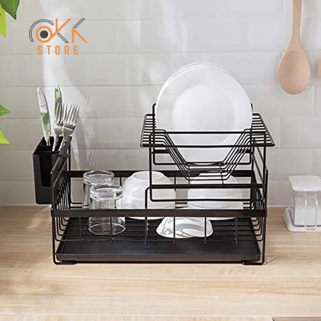 OKK Rak Dapur Piring Style Minimalis Rak Wastafel Rak Piring dan Peralatan Dapur Kokoh Kuat