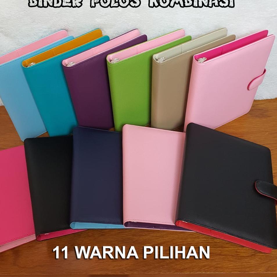 

Murah Terheboh BINDER KULIT JERUK POLOS KOMBINASI 12 WARNA PILIHAN A5 DAN B5