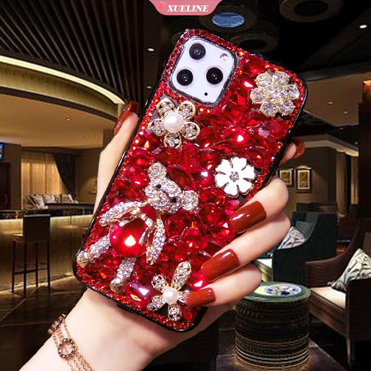 Samsung NOTE20 Ultra S20FE S21 S21Ultra S21 Plus Phone Case Rhinestone Mobile Phone Case Phone Case Shockproof Protective Cover Tpu Case Shell Xueling