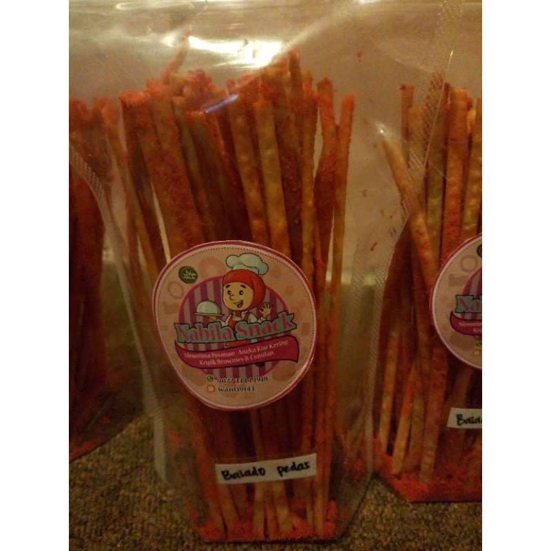 

Mie lidi gepeng(balado) /bumbu kering