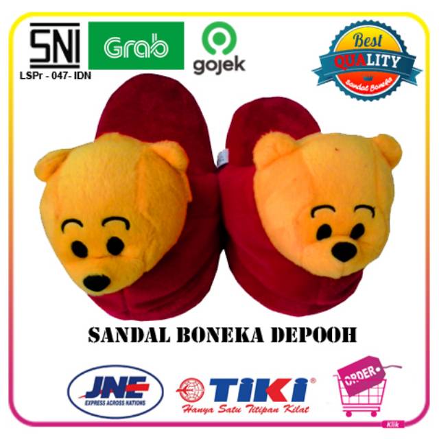 Sandal Boneka Depooh Uk L (Panjang Tapak Kaki 23 cm)