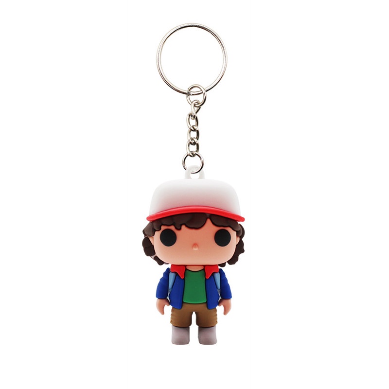 Gantungan Kunci Bentuk Boneka Anime Stranger Things Bahan PVC Vinyl Untuk Koleksi