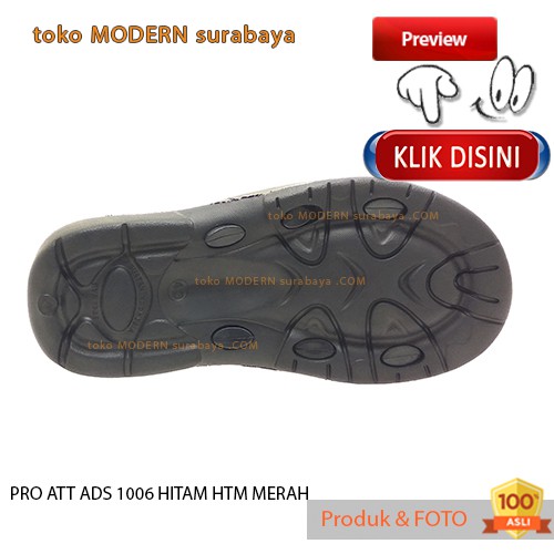 PRO ATT ADS 1006 HITAM HTM MERAH sandal pria selop karet murah