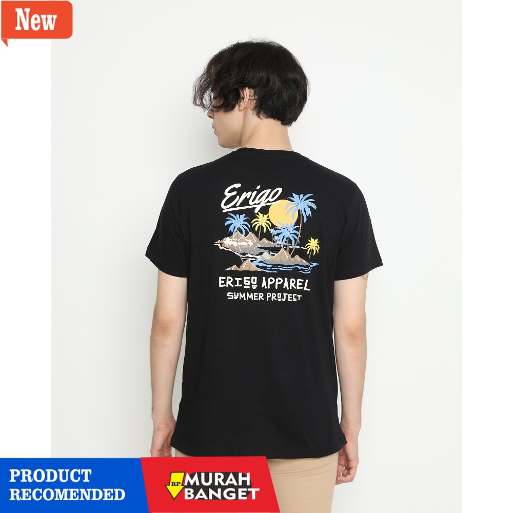 Baju terbaru cocok buat harian- Erigo T-Shirt Project Summer Black