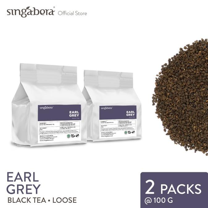 

(BISA COD) Singabera Earl Grey - Black Tea - 2 packs @ 100g (Loose tea) FREE ONGKIR Kode 1045