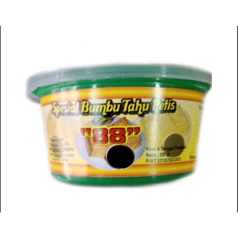 

bumbu tahu petis cap 88 200 gr