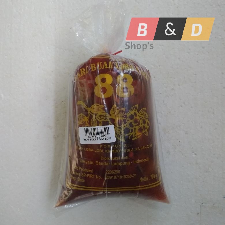 

Jus Buah Loba Lobi Khas Lampung Netto 700 Gram.