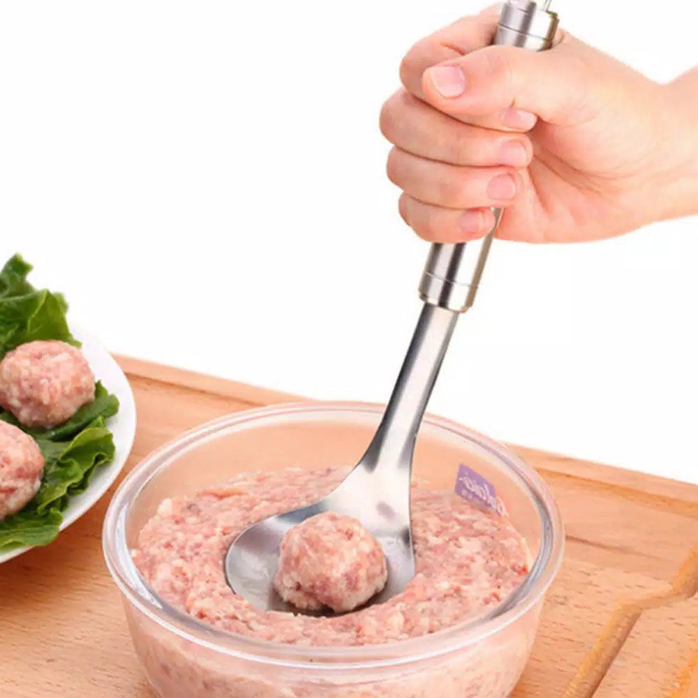 Sendok Bakso Bahan Stainless Steel / Alat Cetak Bakso Meatball