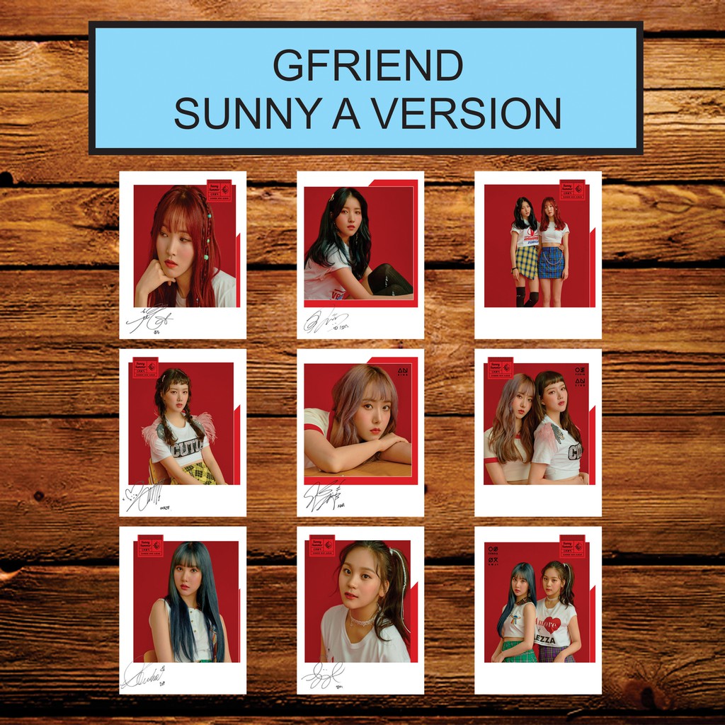 GFRIEND SUNNY SUMMER SIGNED KPOP POLAROID