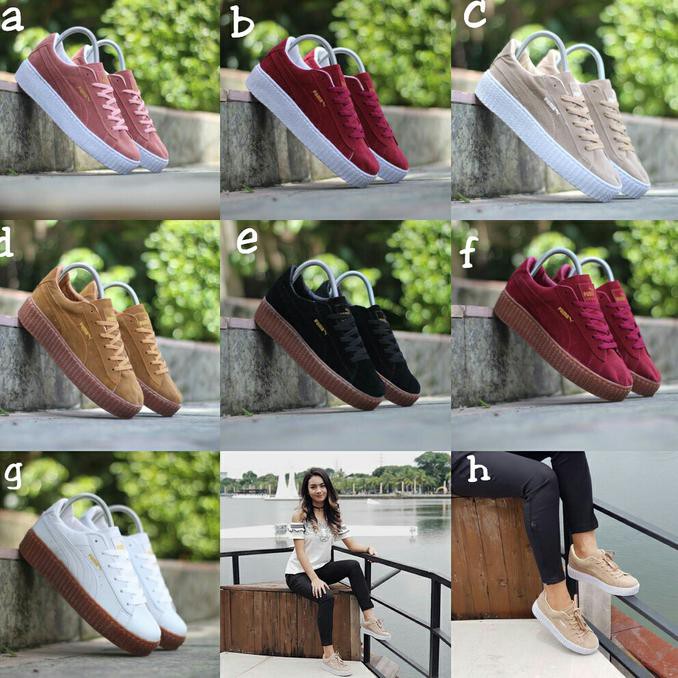 DISC 30% SEPATU WANITA CASUAL MURAH PUMA RIHANA WOMEN IMPORT QUALITY