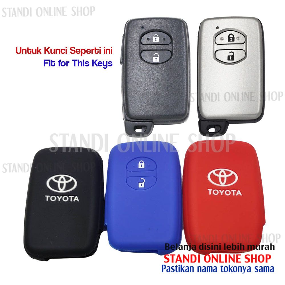 Sarung Kunci Silikon Remote Cover Keyshirt Toyota Land Cruiser Prado