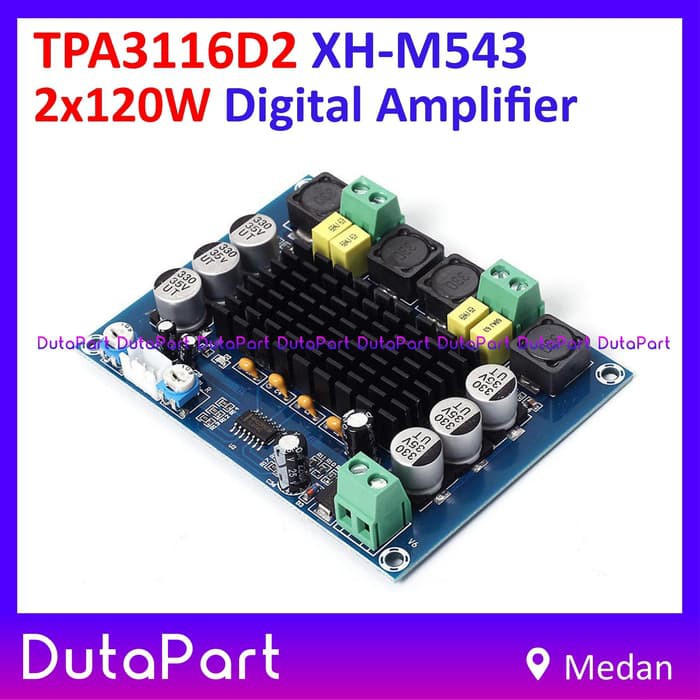 TPA3116D2 XH-M543 2x120W Digital HiFi Hi Power Stereo Amplifier