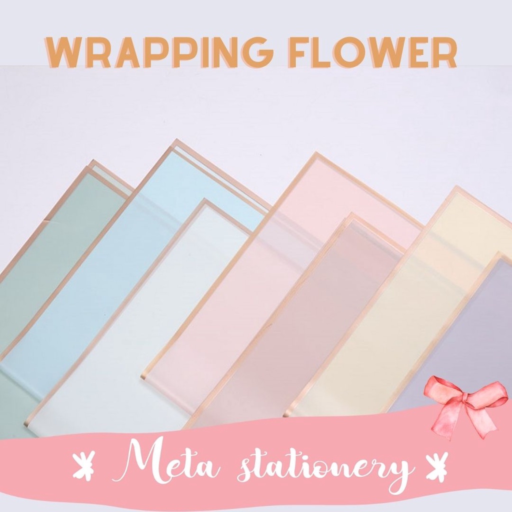 

Kertas Bunga / Flower Wrapping Cellophane List Gold