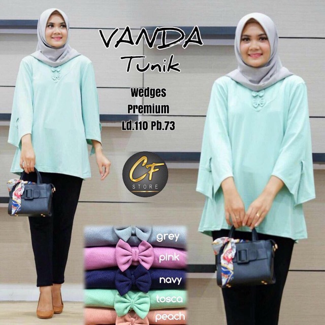 VANDA TUNIK / TUNIK MURAH / TUNIK KEKINIAN / TUNIK SIMPEL / TUNIK GROSIR / TUNIK BEST SELLER