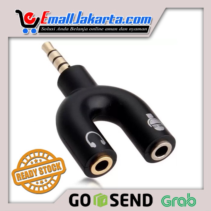 Audio Splitter U Shape Male To Dual Female