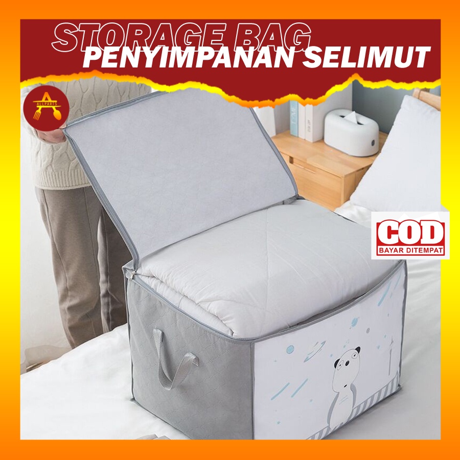 Kotak Storage Box Jumbo 33A Tempat Tas Penyimpanan Selimut Baju Bayi Serbaguna Wadah Penyimpanan Serbaguna