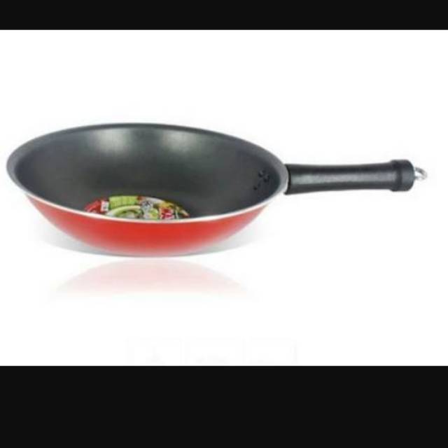 TEFLON 28 CM HERO WOK MAXIM DADARAN TELUR