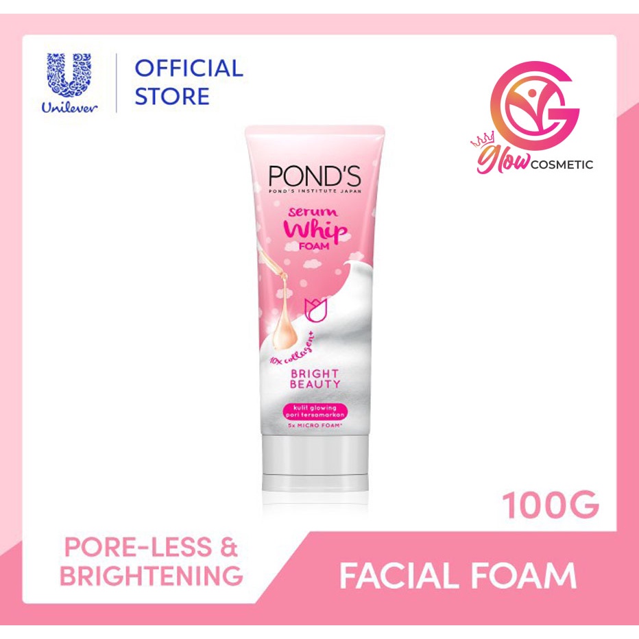 POND'S SERUM WHIP FOAM BRIGHT BEAUTY 100GR