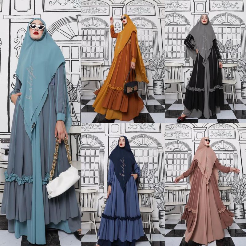 adzkia syari premium swarowski by belifi original