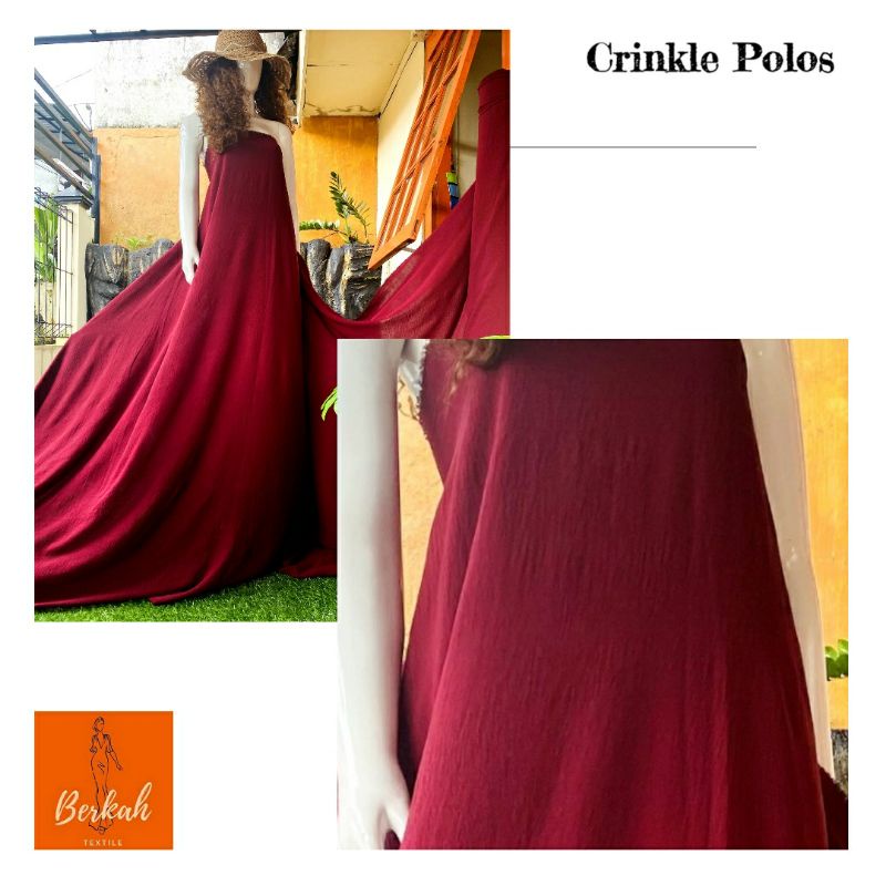 Kain Crinkle Polos | Jual Kain Crinkle Polos | Kain Crinkle Premium