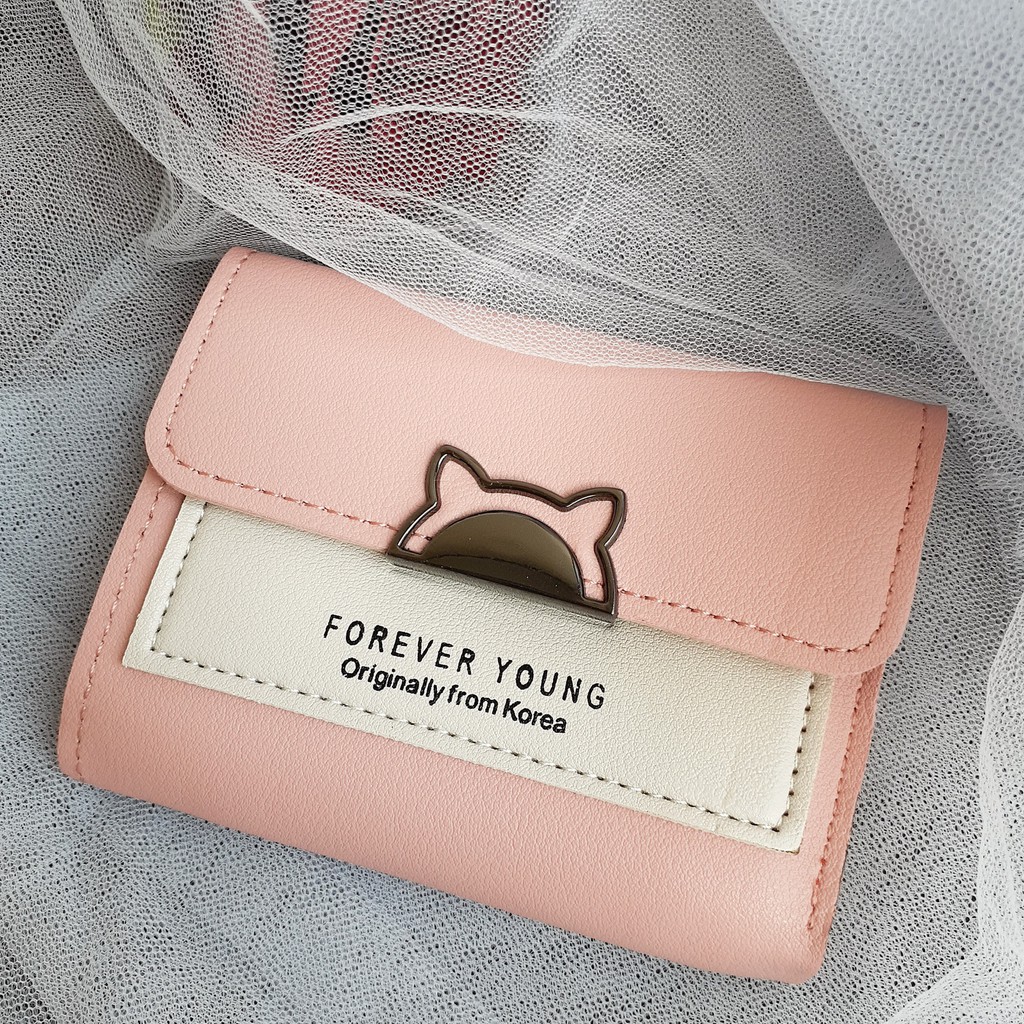 Dompet Wanita Forever Young Lipat Kecil Kucing LOD047