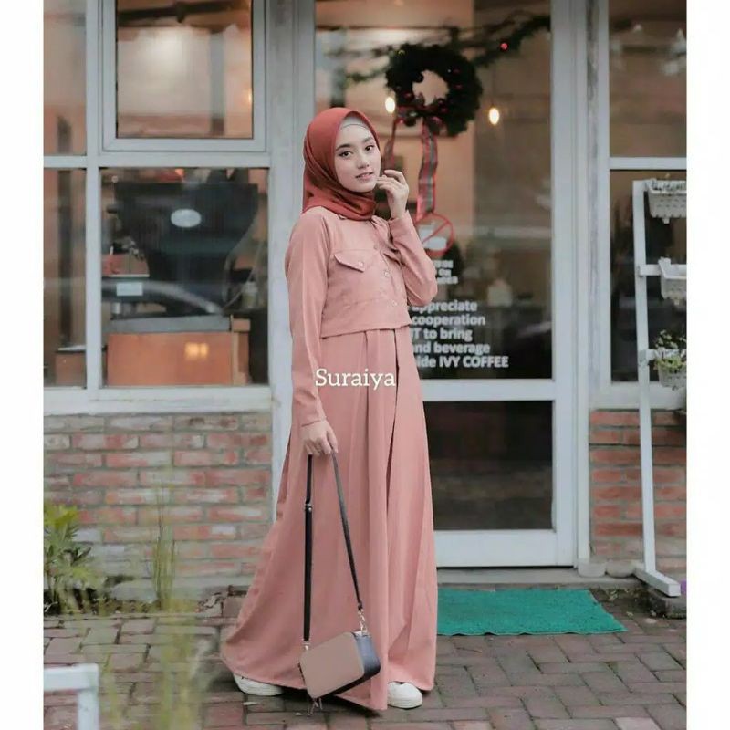 Gamis Remaja Zahwa Ori Shofiya Remaja Modis Murah Kekinian  Sadira Terbaru  G33