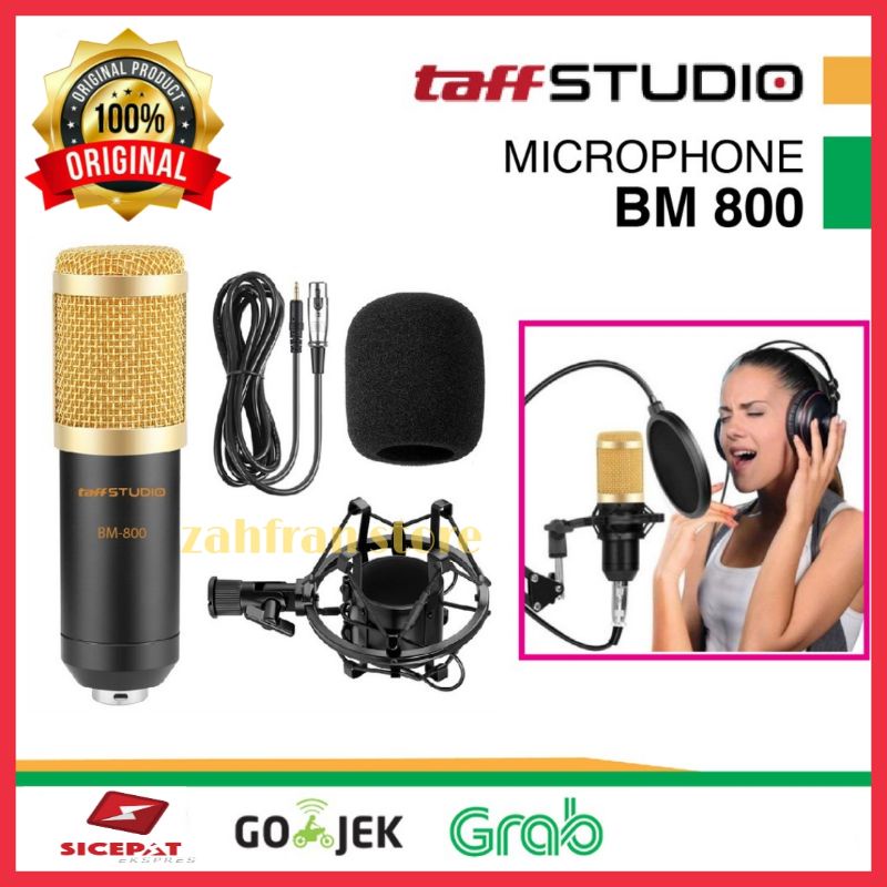 mic condenser bm 800 microphone taffware taffstudio bm 800