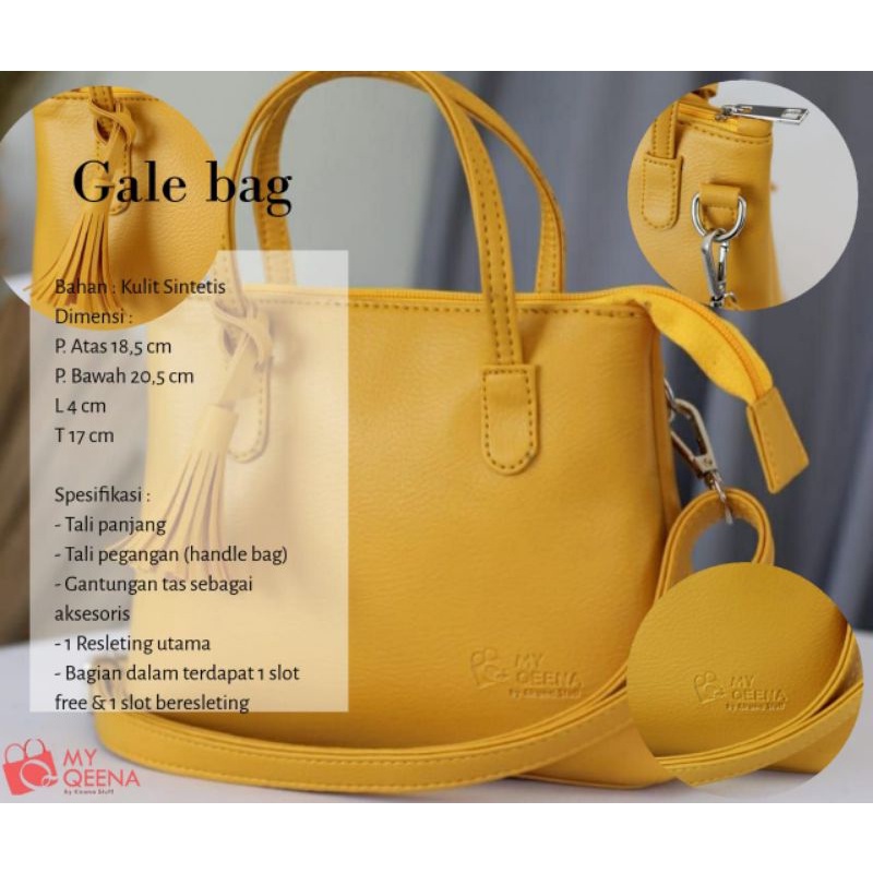 Gale Tas Wanita Selempang Murah My Qeena Kekinian Original Ransel Kerja Kecil Pesta Kondangan Kulit 