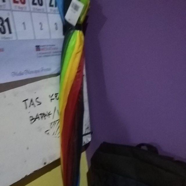 Payung Golf Pelangi Rainbow 16 Jari Jualan Besar Jumbo Umbrella Parasol - Anti Hujan Air