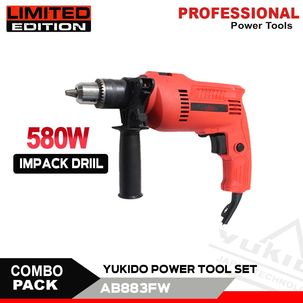 1x Klik Dapatkan 3 Item DIJAMIN ORI !! YUKIDO 1 SET KOPER BOR LISTRIK IMPACT DRILL 13MM MESIN GERENDA 4INC + JIGSAW  FREE AKESOSORIS PLUS BOX