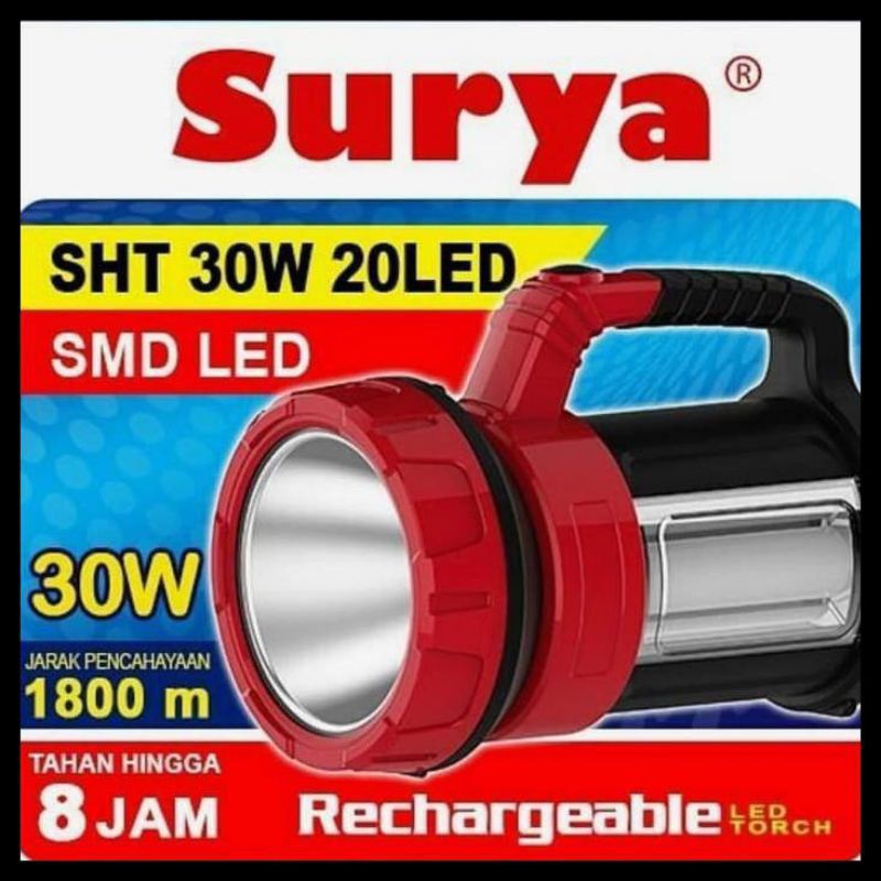 Senter Cas 30w 20 LED Surya