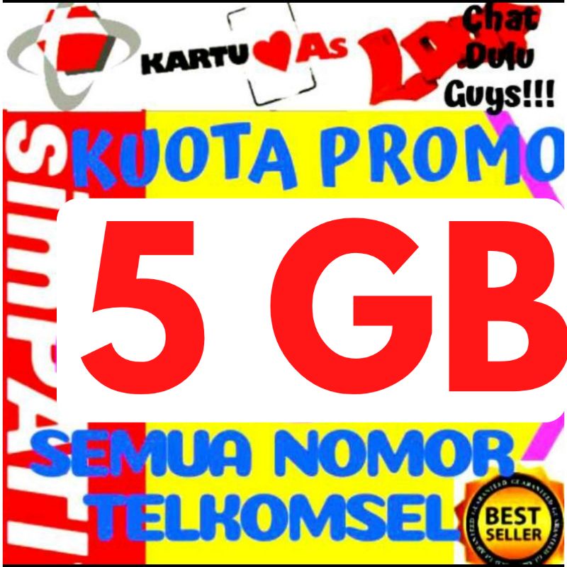 Paket Data Telkomsel 5 GB AS LOOP SIMPATI