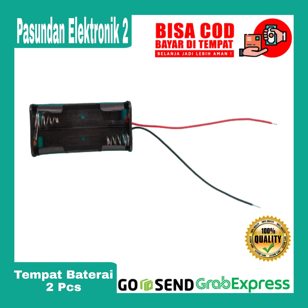 Dua Pin 2x A2 Battery Holder Baterai Case tempat kotak baterai Box dudukan