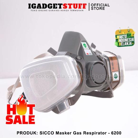 3M Masker Gas Respirator Masker Cat Masker Lab - 6200 3M