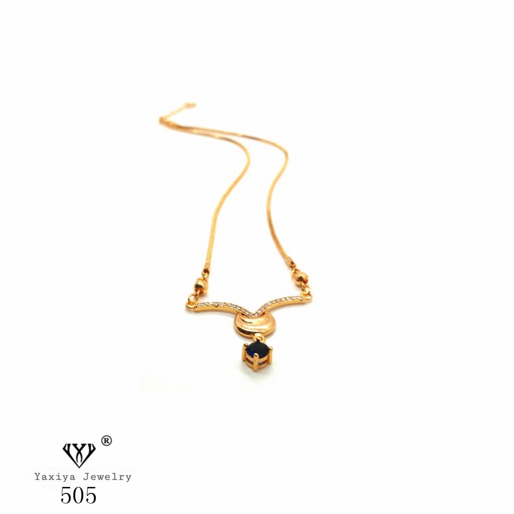 

Kalung Koye Permata Lapis Emas Perhiasan Imitasi Yaxiya Jewelry 505
