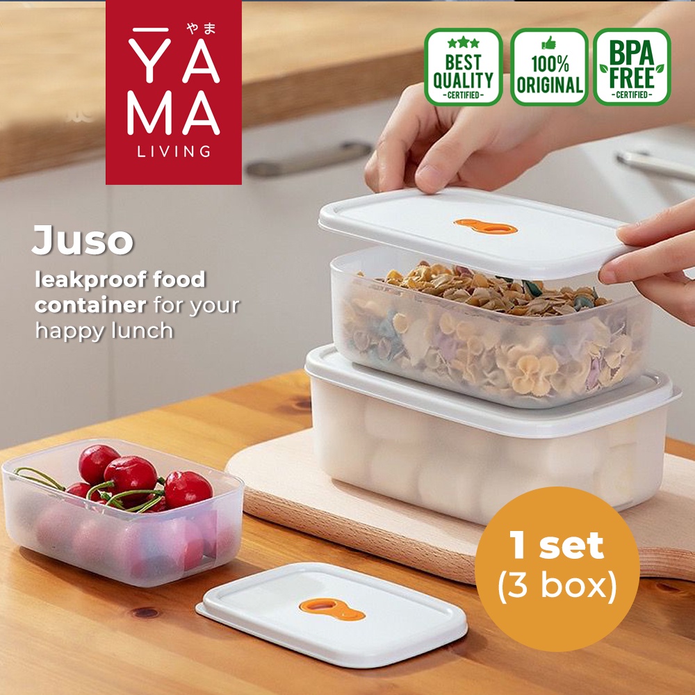 YAMA JUSO Food Container Tempat Bekal Makan Lunch Box Tempat Penyimpanan Makanan Kulkas