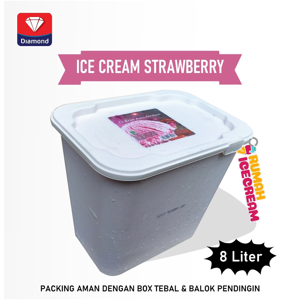 

Ice Cream Stroberry 8 Liter Diamond