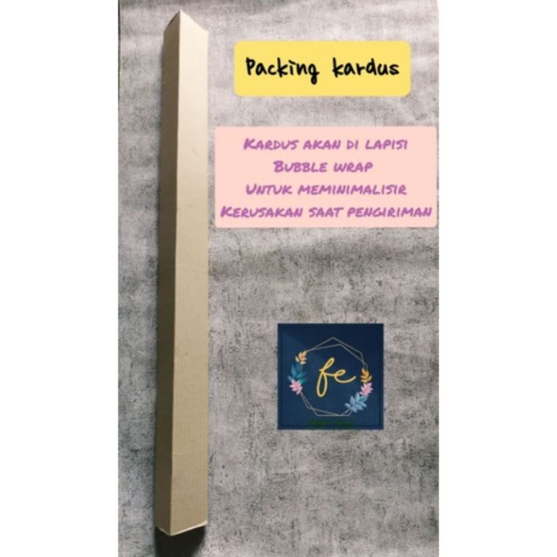 

(1 pcs) Packing Kardus tambahan ( cellophane wrapping )