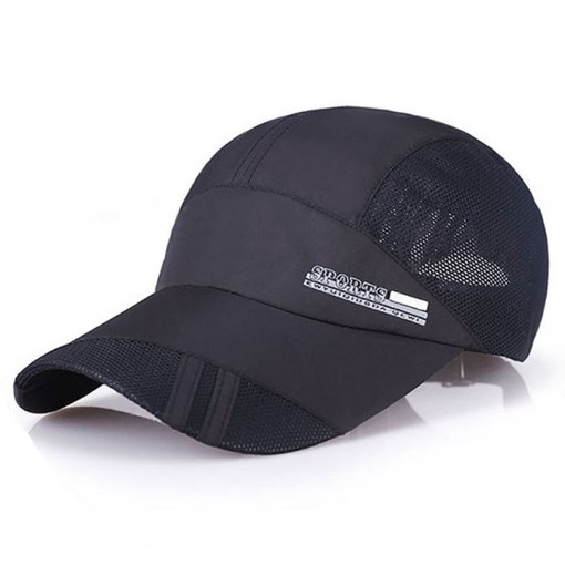 Topi Baseball Quick Drying Mesh - QEWI - OMHZDHBK Black