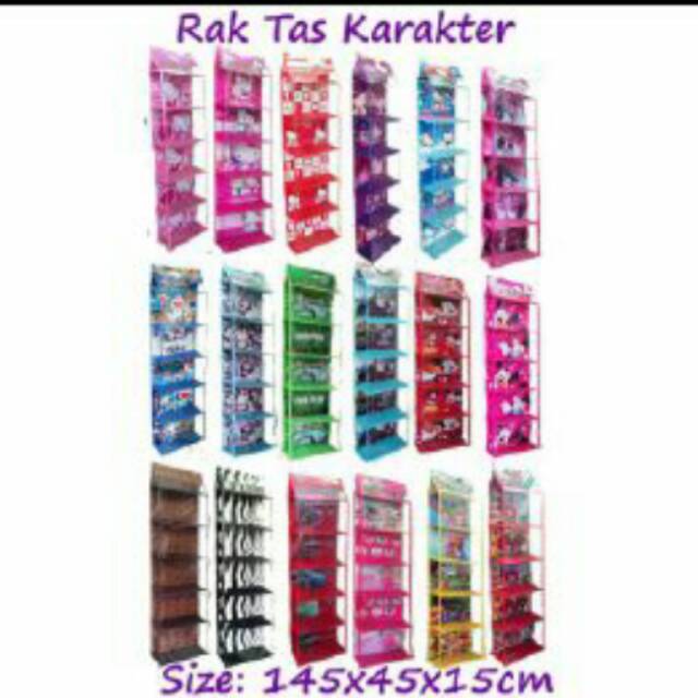 Rak tas karakter 1kg isi 2pc