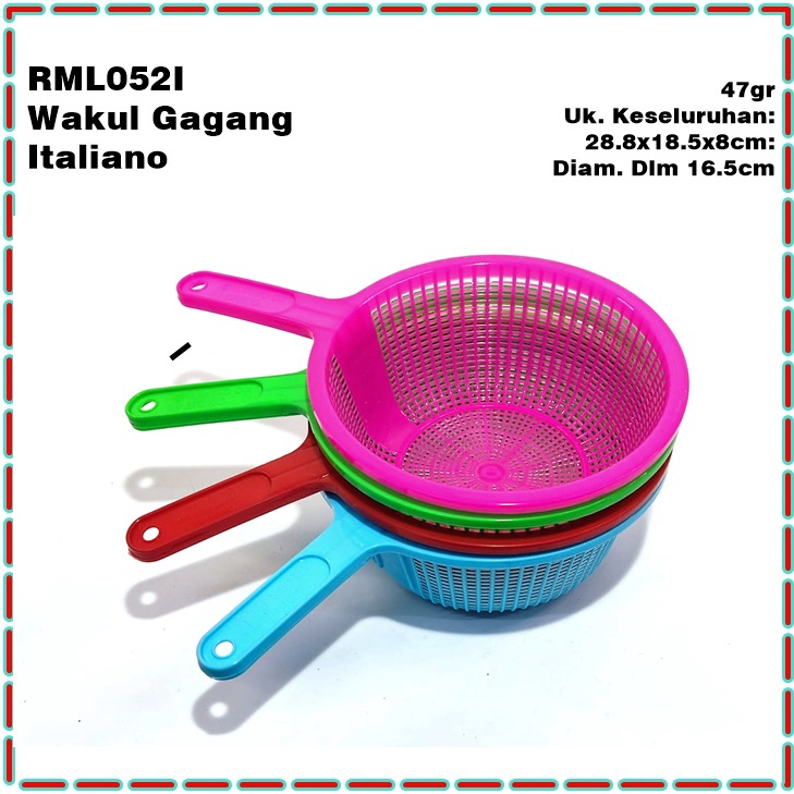 RML052I Wakul/Drainer/Saringan Lubang Gagang Italiano