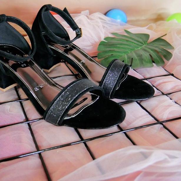 ♡ Sepatu Sandal High Heels Hak Tahu Premium Wanita Perempuan Cewek Pump Shoes 5cm Original 2021 ♙