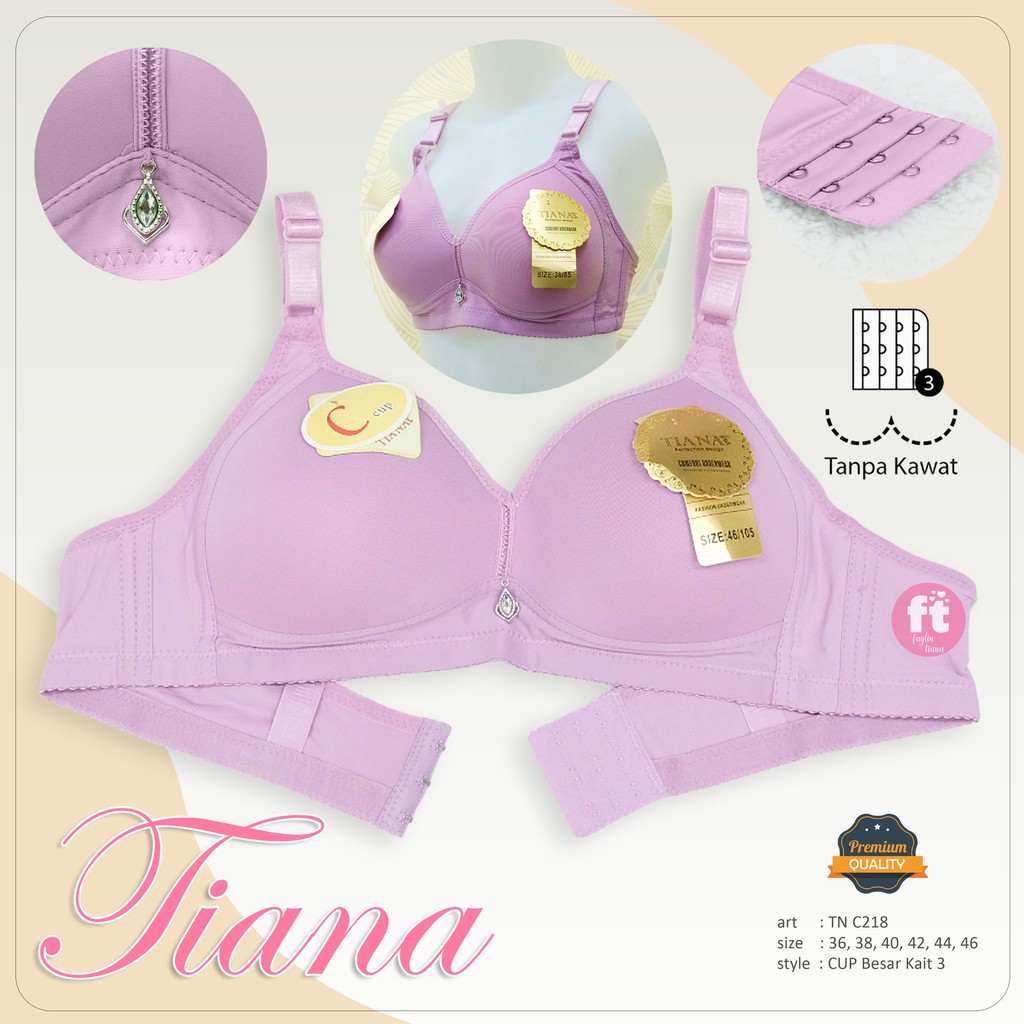 TIANA | BRA Cup Besar Kait 3 / BH Jumbo / art TN C218