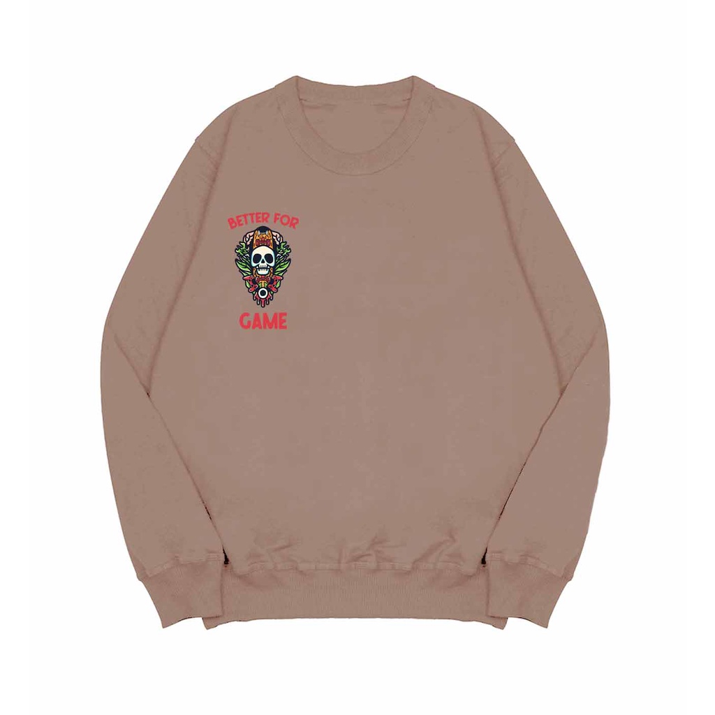 Sweater Crewneck Pria Better For Game Pria Fleece M - XXL