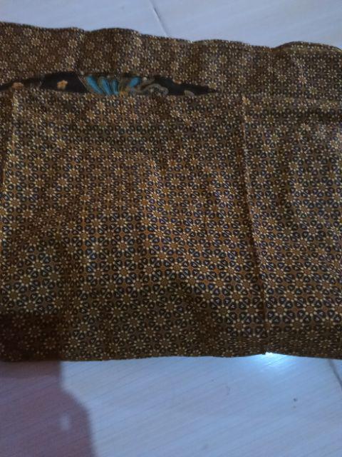 Shopashop Solo Batik Gamis Monita Motif Bunga Ilalang Kombinasi