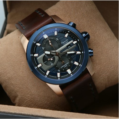 ALEXANDRE CHRISTIE AC 6270 BLUE ROSEGOLD GARANSI RESMI 1TAHUN