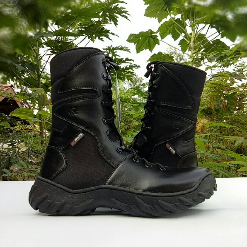 SEPATU PDL NINJA KULIT ASLI MERK MR MASTER SEPATU PDL TNI POLRI SEPATU PDL SECURITY SATPAM