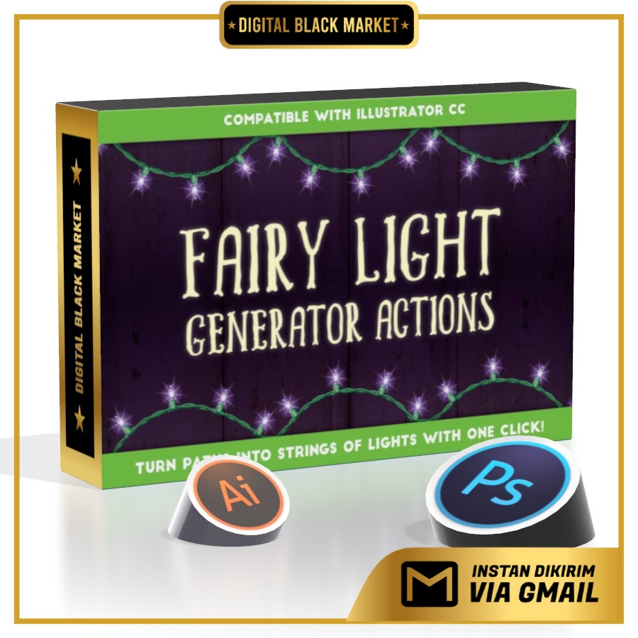 Fairy Light Generator Illustrator Actions